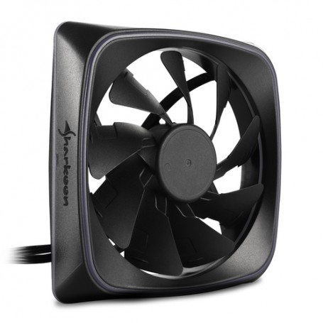 Sharkoon RGB SHARK Lights Case per computer Ventilatore 12 cm Nero (4044951028924)