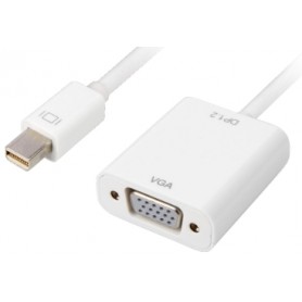 Sharkoon 0.15m, Mini DisplayPort/VGA 0,15 m VGA (D-Sub) Bianco (4044951017379)