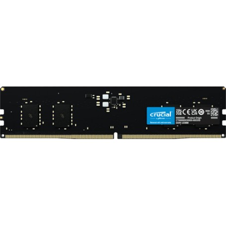 Crucial CT8G48C40U5 memoria 8 GB 1 x 8 GB DDR5 4800 MHz Data Integrity Check (verifica integrità dati) (CT8G48C40U5)