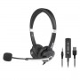 UJS- CUFFIA BUSINESS MIC USB/JACK (HHEADM-UJS)