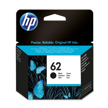 HP 62 Black Original Ink Cartridge cartuccia d'inchiostro 1 pz Resa standard (C2P04AE#UUS)