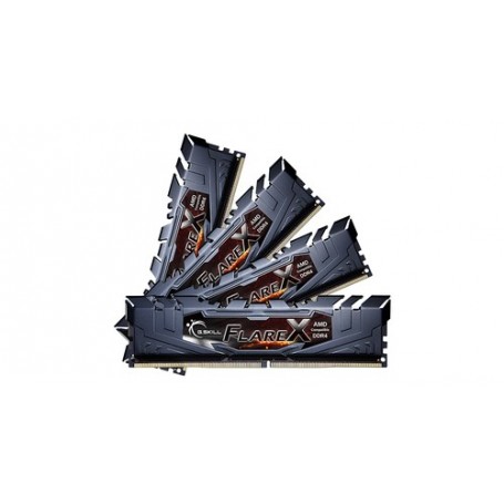 G.Skill Flare X (for AMD) F4-3200C16Q-64GFX memoria 64 GB 4 x 16 GB DDR4 3200 MHz (F4-3200C16Q-64GFX)