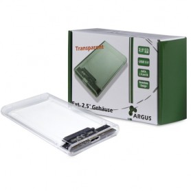 Inter-Tech GD-25000 Box esterno HDD Trasparente 2.5" (88884092)