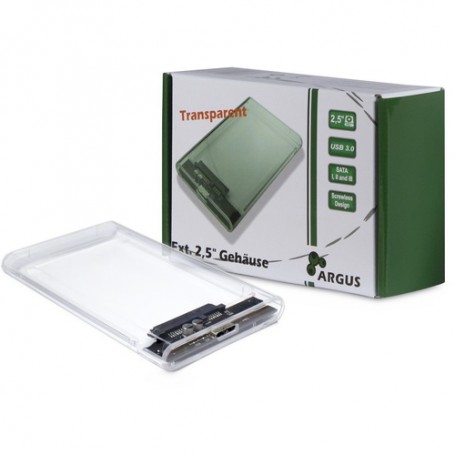 Inter-Tech GD-25000 Box esterno HDD Trasparente 2.5" (88884092)