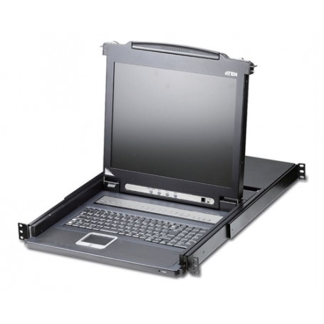 Aten CL1008M switch per keyboard-video-mouse (kvm) Montaggio rack Nero (CL1008M-ATA-2XK06SG)