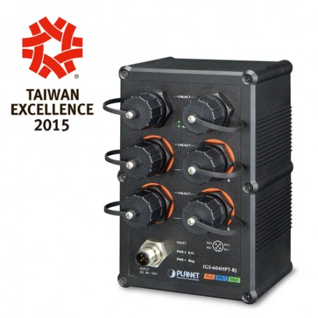 PLANET IGS-604HPT-RJ switch di rete Gestito L2+ Gigabit Ethernet (10/100/1000) Supporto Power over Ethernet (PoE (IGS-604HPT-RJ)