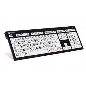 Logickeyboard NERO tastiera USB AZERTY Francese Nero, Bianco (LKB-LPBW-BJPU-FR)