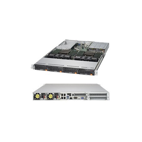 Supermicro SYS-6019U-TN4R4T sistema barebone per server Intel® C621 LGA 3647 (Socket P) Rack (1U) Nero (SYS-6019U-TN4R4T)