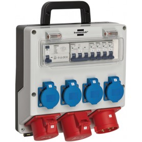 Brennenstuhl 1154890020 unità di distribuzione dell'energia (PDU) 7 presa(e) AC Nero, Blu, Grigio, Rosso (1154890020)