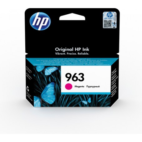 HP 963 Magenta Original Ink Cartridge cartuccia d'inchiostro 1 pz Resa standard (3JA24AE)