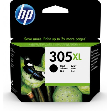 HP 305XL High Yield Black Original Ink Cartridge cartuccia d'inchiostro 1 pz Resa elevata (XL) (3YM62AE)