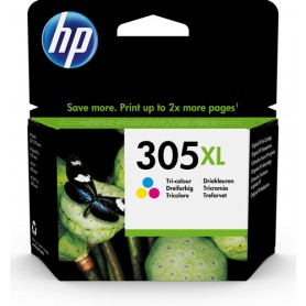 HP 305XL High Yield Tri-color Original Ink Cartridge cartuccia d'inchiostro 1 pz Resa elevata (XL) Ciano, Magenta, Gia (3YM63AE)