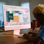 Apple iMac 61 cm (24") 4480 x 2520 Pixel Apple M 8 GB 256 GB SSD PC All-in-one macOS Big Sur Wi-Fi 6 (802.11ax) Porpora (Z130)
