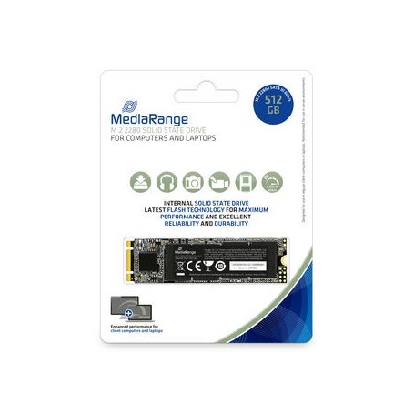 MediaRange MR1023 drives allo stato solido M.2 512 GB Serial ATA III 3D TLC NAND (MR1023)