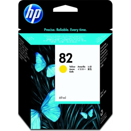 HP Cartuccia inchiostro giallo DesignJet 82, 69 ml (C4913A)