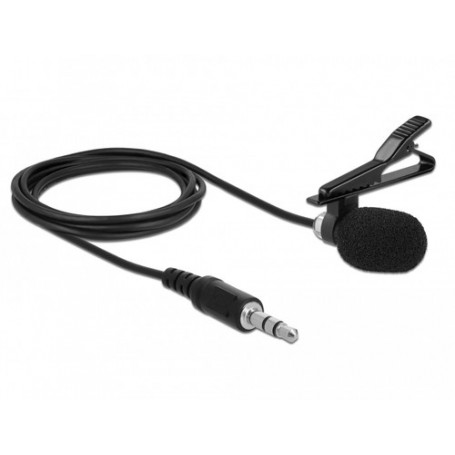 DeLOCK 66279 microfono Nero Microfono a clip (66279)