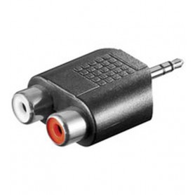 Goobay 3.5mm audio adaptor 3.5mm M 2x RCA FM Nero (11604)