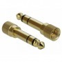 DeLOCK 65983 adattatore per inversione del genere dei cavi 6.35mm 3.5mm Oro (65983)