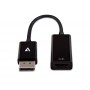 V7 Adaptador negro de vídeo con conector DisplayPort macho a HDMI hembra de perfil fino (CBLDPHDSL-1E)