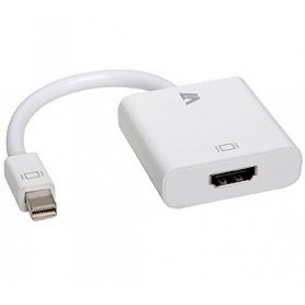 V7 Adaptador blanco de vídeo con conector Mini DisplayPort macho a HDMI hembra (CBL-MH1WHT-5E)