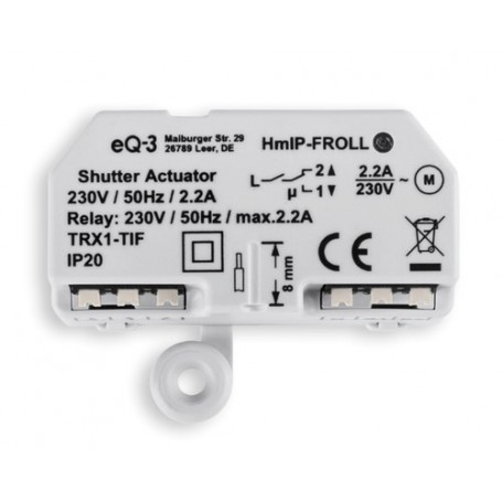 HomeMatic HmIP-FROLL accessorio saracinesca/persiana Trasmettitore Bianco (151347A0)