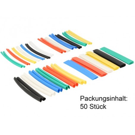 DeLOCK 86279 organizer per cavi Pannello passacavi Nero, Blu, Verde, Rosso, Giallo 50 pz (86279)