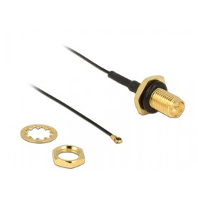 DeLOCK 0.2m, RP-SMA/MHF IV cavo coassiale 0,2 m MHF IV / HSC MXHP32 (12460)