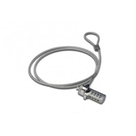 Ednet 64134 cavo di sicurezza Grigio, Argento 1,5 m (64134)