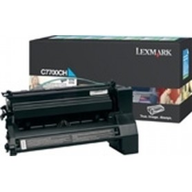 Lexmark Cyan High Yield Return Program Print Cartridge for C770/772 cartuccia toner Originale Ciano (C7700CH)
