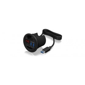 ICY BOX IB-HUB1404 USB 3.2 Gen 1 (3.1 Gen 1) Type-A 5000 Mbit/s Nero (60124)