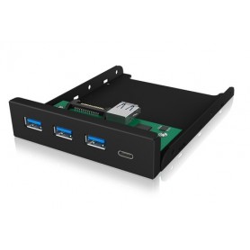 ICY BOX IB-HUB1418-i3 5000 Mbit/s Nero (60432)