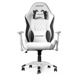 AKRacing California Sedia da gaming per PC Sedia imbottita tappezzata Nero, Bianco (AK-CALIFORNIA-LAGUNA)