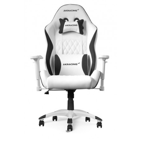 AKRacing California Sedia da gaming per PC Sedia imbottita tappezzata Nero, Bianco (AK-CALIFORNIA-LAGUNA)