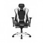 AKRacing Pro Sedia da gaming per PC Sedia imbottita tappezzata Nero, Bianco (AK-PRO-WT)