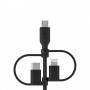 Belkin BOOST CHARGE cavo USB 1 m USB A USB C/Micro-USB B/Lightning Nero (CAC001BT1MBK)