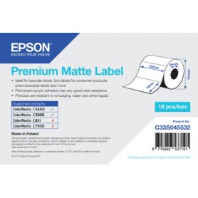 Epson Premium Matte Label Bianco (C33S045532)