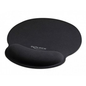DeLOCK 12559 tappetino per mouse Nero (12559)