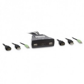 Inter-Tech 88887340 switch per keyboard-video-mouse (kvm) Nero (88887340)