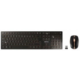 CHERRY DW 9000 SLIM tastiera RF senza fili + Bluetooth QWERTY Inglese US Nero (JD-9000EU-2)