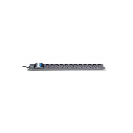 ITRack 309147 unità di distribuzione dell'energia (PDU) 12 presa(e) AC 0U Nero (ITR-309147)