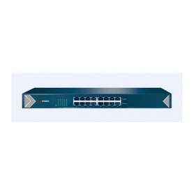 Hikvision Digital Technology DS-3E0516-E switch di rete Non gestito L2 Gigabit Ethernet (10/100/1000) 1U Nero, Blu (DS-3E0516-E)