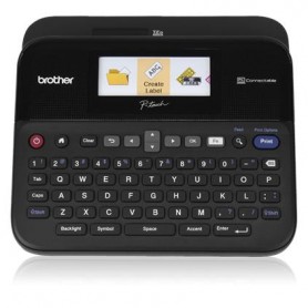 Brother PT-D600VP stampante per etichette (CD) Trasferimento termico 180 x 360 DPI Cablato TZe QWERTY (PTD600VPUR1)