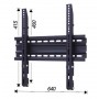 ITB AMOM06145 Supporto TV a parete 127 cm (50") Nero (OM-TILT600)