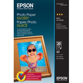 Epson Photo Paper Glossy - A3 - 20 Fogli (C13S042536)