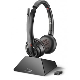 POLY 8220 UC Auricolare Wireless A Padiglione Ufficio Nero (209215-02)
