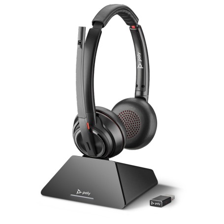 POLY 8220 UC Auricolare Wireless A Padiglione Ufficio Nero (209214-02)