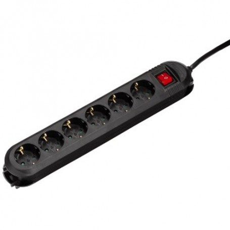 Hama 90° Nero 6 presa(e) AC 230 V 2 m (137214)