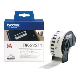 Brother DK-22211 nastro per etichettatrice Nero su bianco (DK-22211)