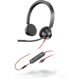 POLY 3325 Auricolare Cablato A Padiglione Musica e Chiamate USB tipo-C Nero (213939-01)