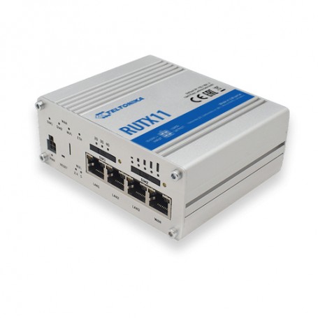Teltonika RUTX11 router wireless Gigabit Ethernet Dual-band (2.4 GHz/5 GHz) 3G 4G Grigio (RUTX11000000)